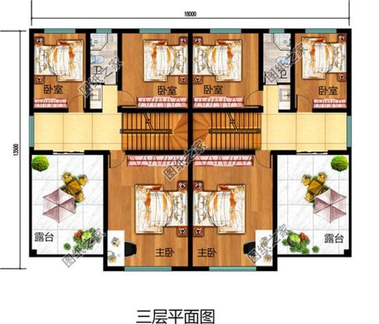 分享三款雙拼三層別墅設(shè)計(jì)圖，每一套都有亮點(diǎn)，建好之后高端又上檔次