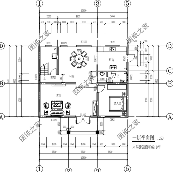 100平內(nèi)三層別墅設(shè)計(jì)圖，造價(jià)不高戶型實(shí)用，唾手可得