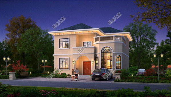 簡單戶型二層樓效果圖，戶型簡約造價低，農(nóng)村建房無壓力