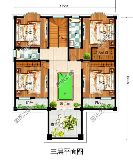 四層大戶型別墅設計圖，建在農村倍有面，未來建房標桿