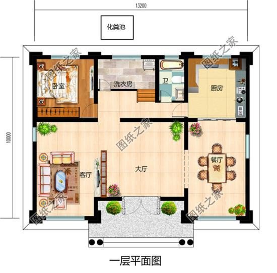 小別墅二層樣式圖，占地不超過130平米，戶型精致美觀