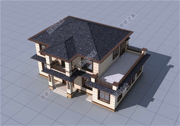 160平米左右二層樓房設計圖，戶型大氣布局合理，人口再多也住得下