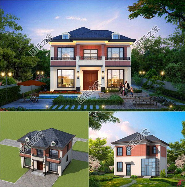 最新二層樓設計圖，外觀簡單但漂亮，不到30萬拿下