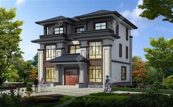 農村中式古典自建房圖，建房大熱風格，自然與生活美好成詩