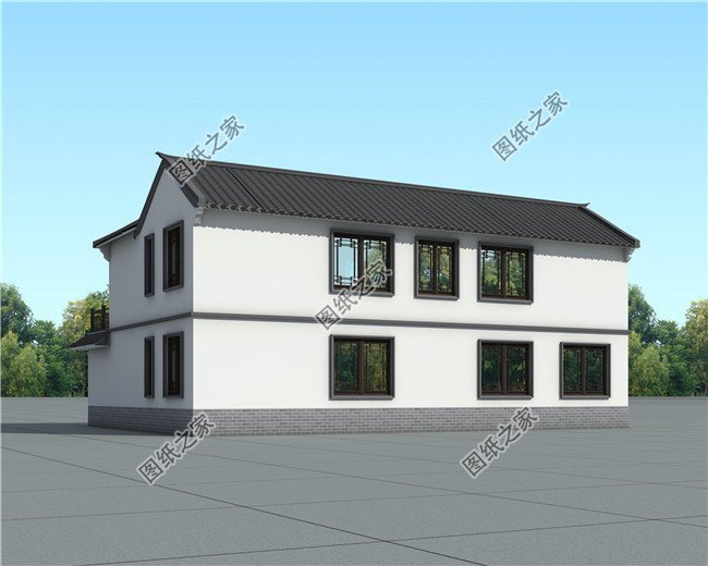 農村20萬四合院設計圖，青山綠水間，享受農村生活