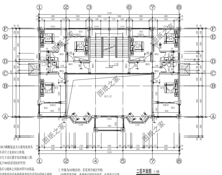 農(nóng)村兄弟雙拼戶(hù)型設(shè)計(jì)圖，適合兄弟一起建房，親戚看了都說(shuō)太漂亮