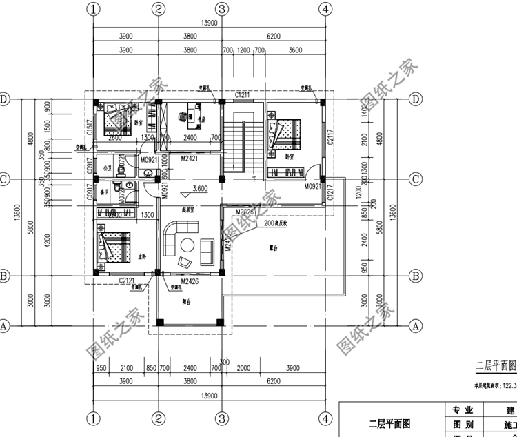 主體30萬二層別墅設(shè)計圖，戶型設(shè)計合理，全家都能住得下