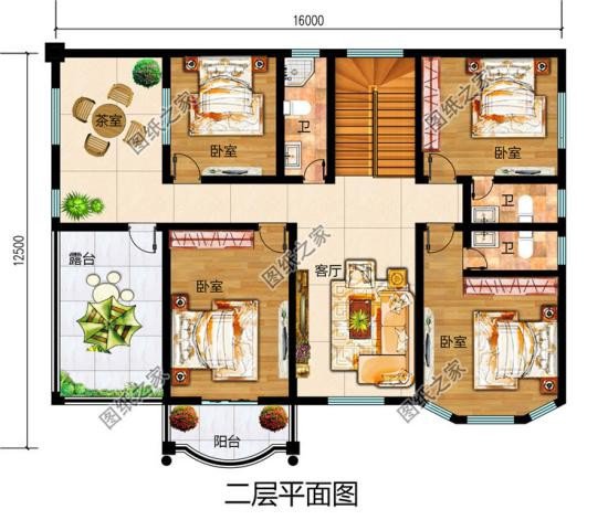 主體30萬二層別墅設(shè)計圖，戶型設(shè)計合理，全家都能住得下