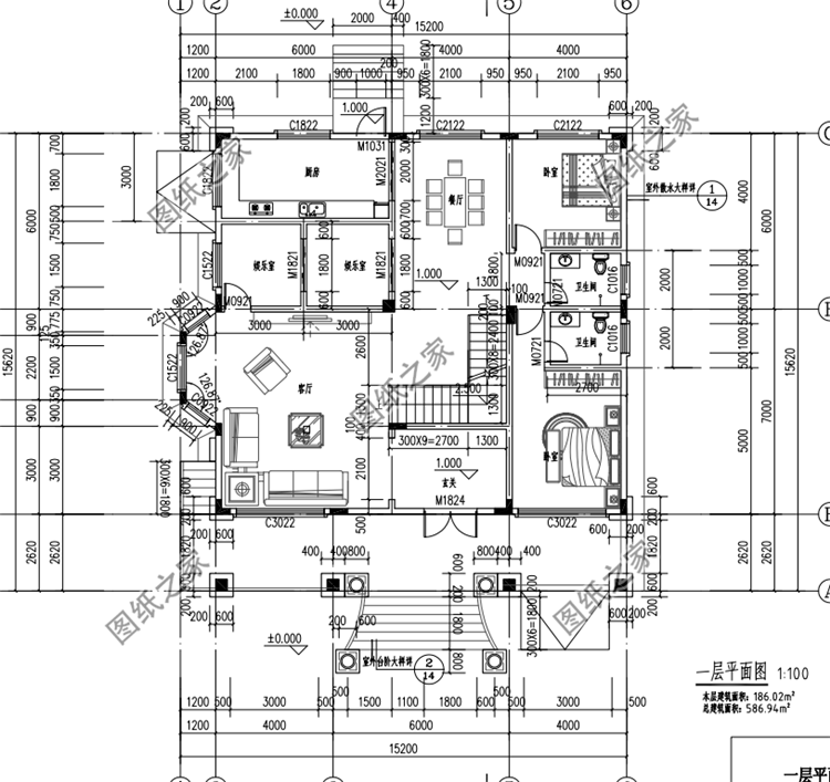 最新款二層樓房設計圖，外觀精致布局實用，第三套還帶地下室設計