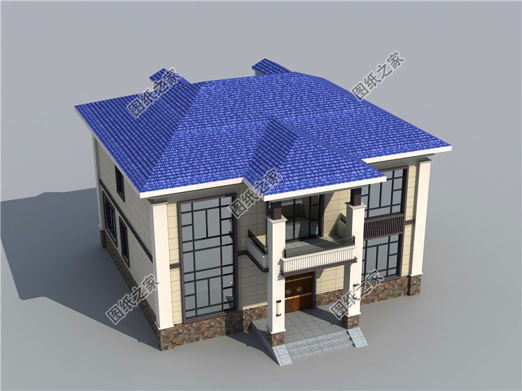 復式二層別墅設計圖，外觀大氣布局實用，只想說真好看