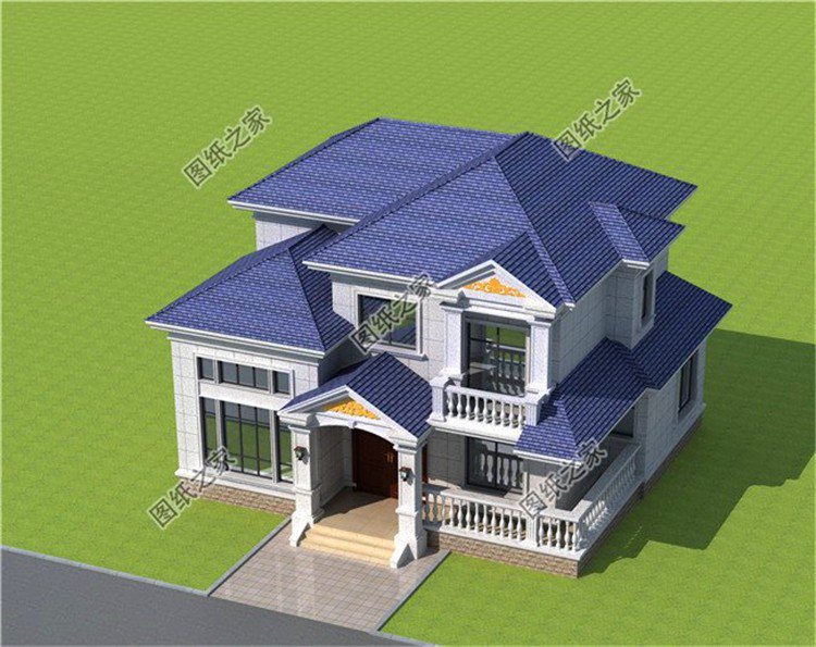 復式二層別墅設計圖，外觀大氣布局實用，只想說真好看