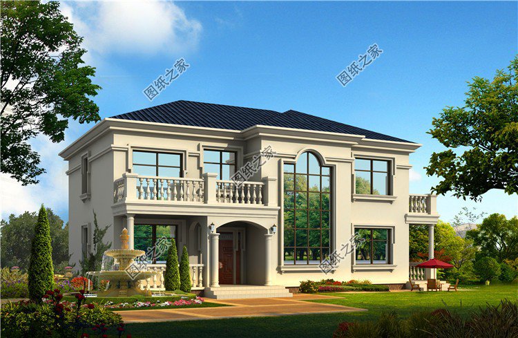 180平米左右二層樓房設計圖，超大戶型十分大氣，看了忍不住來一棟