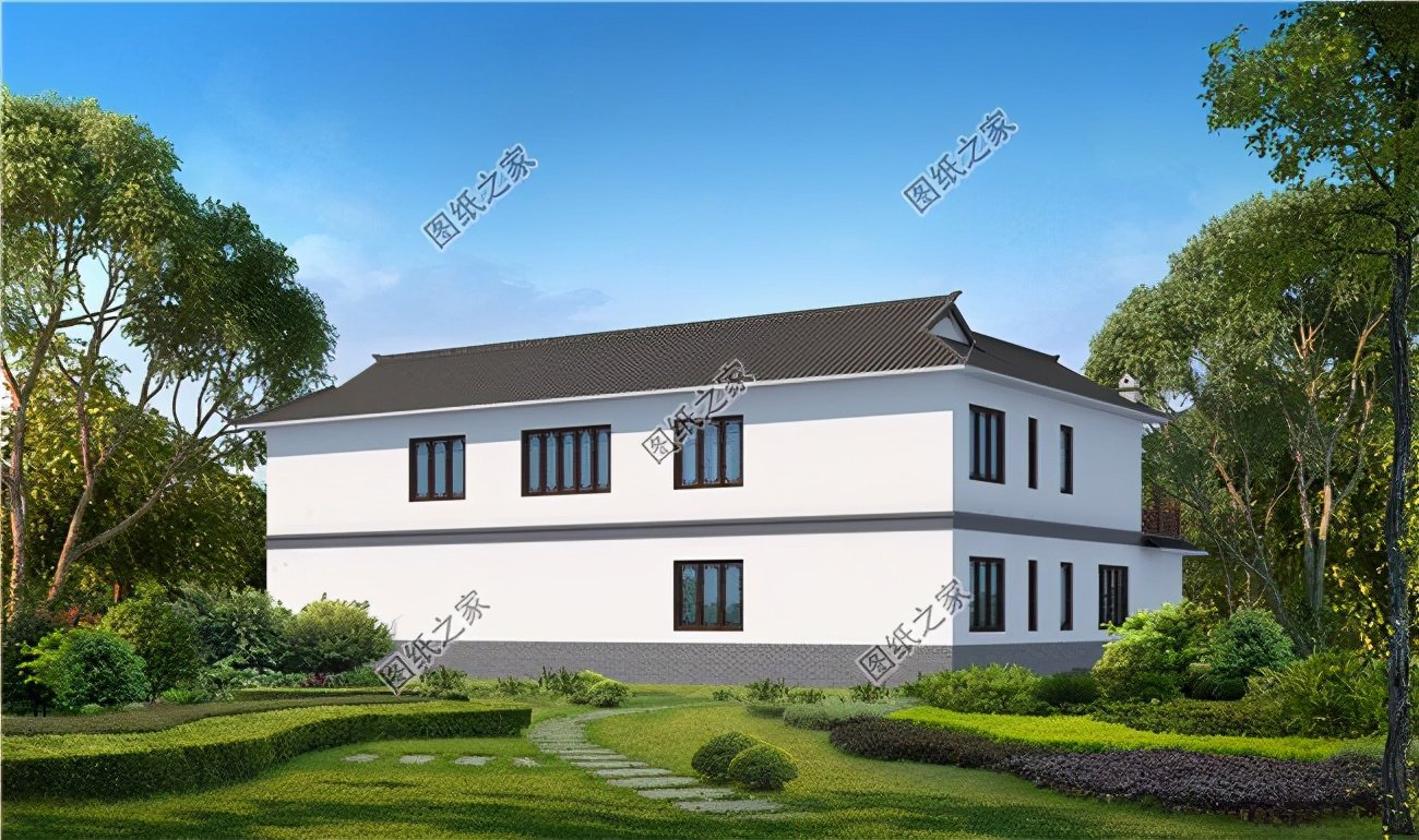 新式四合院小別墅，顏值高且簡單，農(nóng)村好戶型