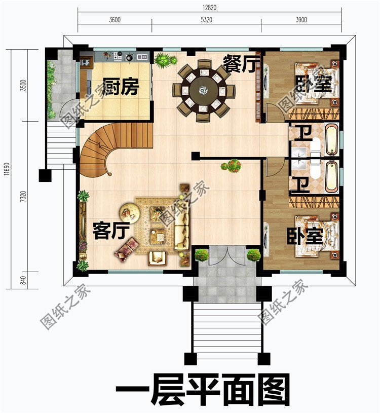 南方農村三層房屋圖，想要蓋房，先選戶型