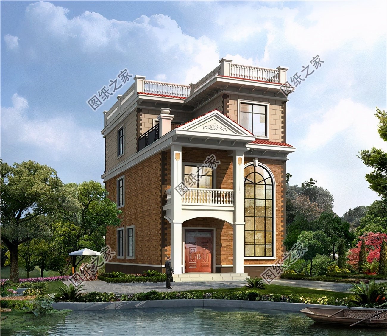 平頂別墅設計，你家想建幾層的？可以仔細看看