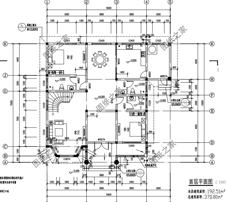 農(nóng)村建房二層樓房設(shè)計圖，布局寬敞大氣，顏值也是很過關(guān)