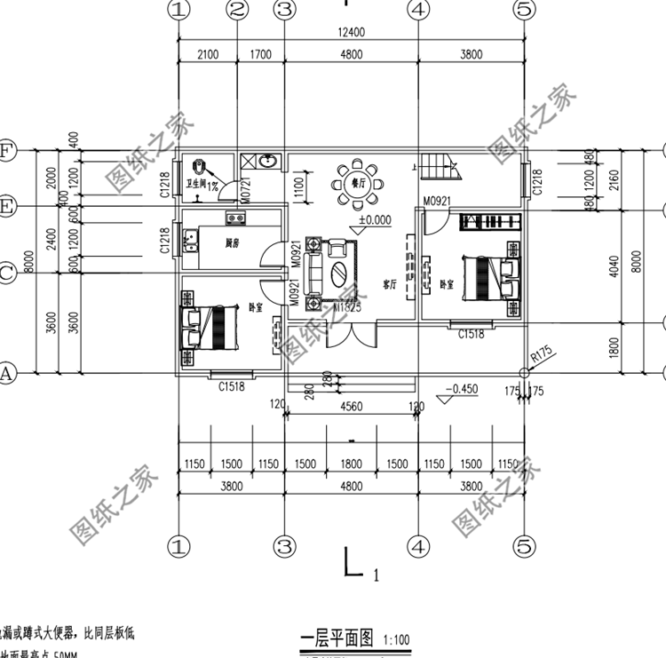 農(nóng)村建房二層樓房設(shè)計圖，布局寬敞大氣，顏值也是很過關(guān)