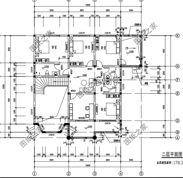 農(nóng)村建房二層樓房設(shè)計圖，布局寬敞大氣，顏值也是很過關(guān)