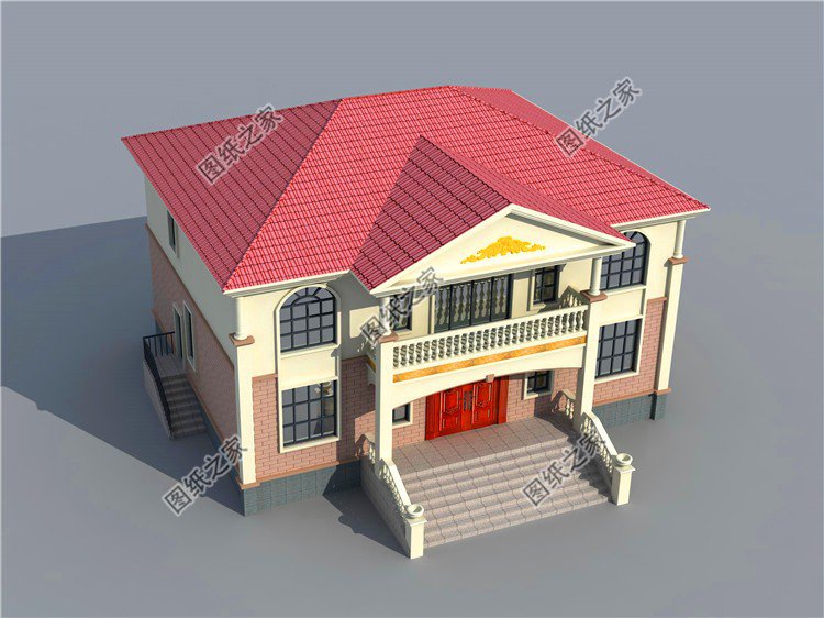 農(nóng)村建房二層樓房設(shè)計圖，布局寬敞大氣，顏值也是很過關(guān)