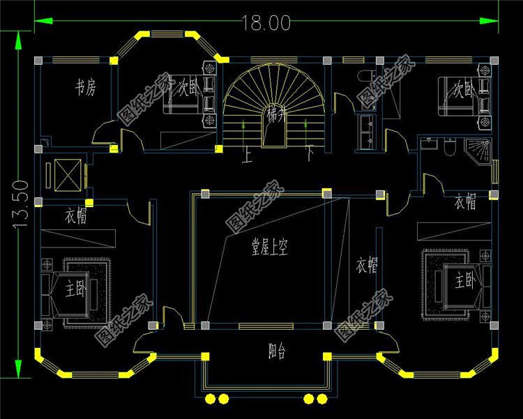 什么樣的房子霸氣又美觀？這三款五開間超大戶型三層別墅設計圖隨便選
