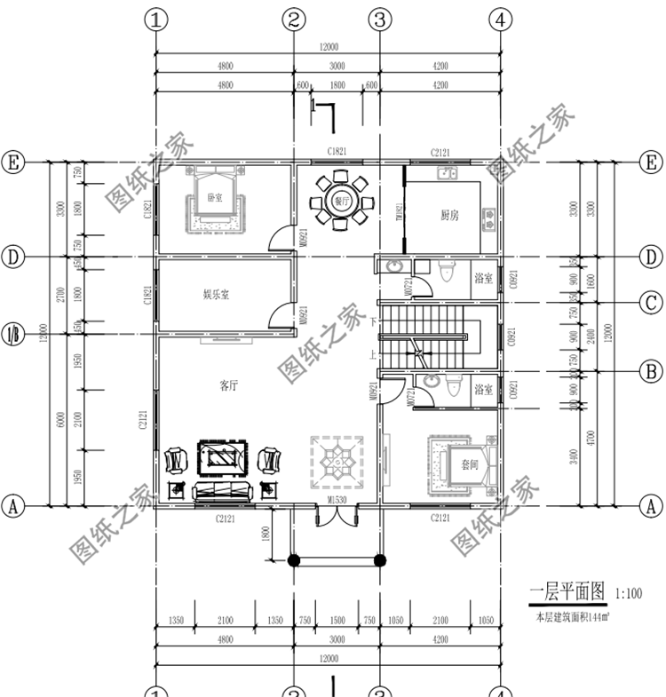 農村三開間二層樓房設計圖，房子不好看那是沒找對圖紙，看看這三款