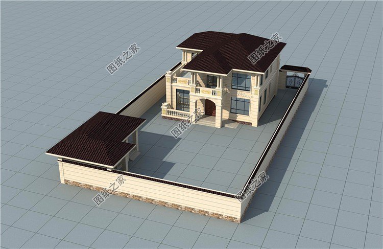 面寬12米二層樓設計圖，外觀靚布局贊，再適合農村不過了