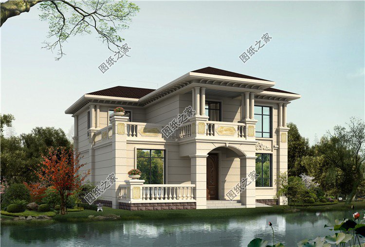 面寬12米二層樓設計圖，外觀靚布局贊，再適合農村不過了