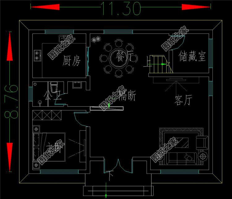 農村三層帶陽臺別墅設計圖，戶型通透采光好，不錯的建房選擇