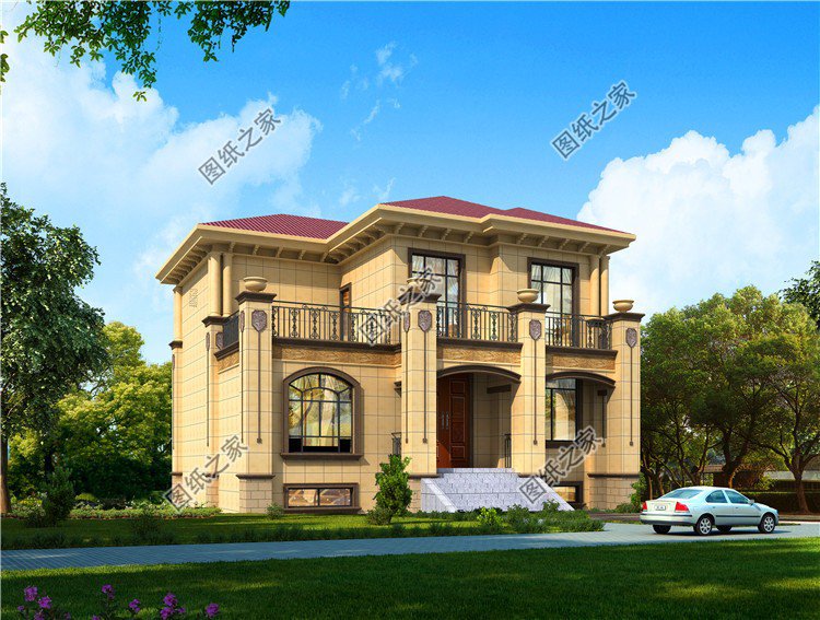 農村三開間別墅設計圖，造型簡單而且布局實用，不容錯過