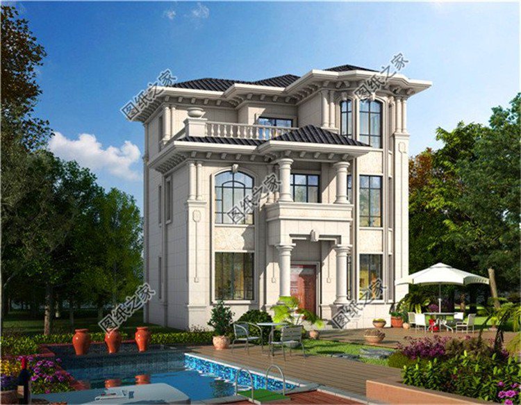 農村三層自建房設計圖 現在蓋過年住上新房子，含平面圖