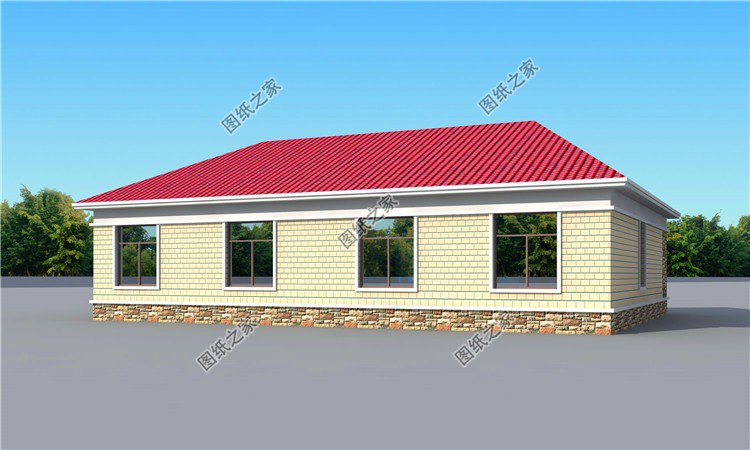 農村一層自建房設計圖，這三套別墅含全套設計圖，主體十來萬拿下