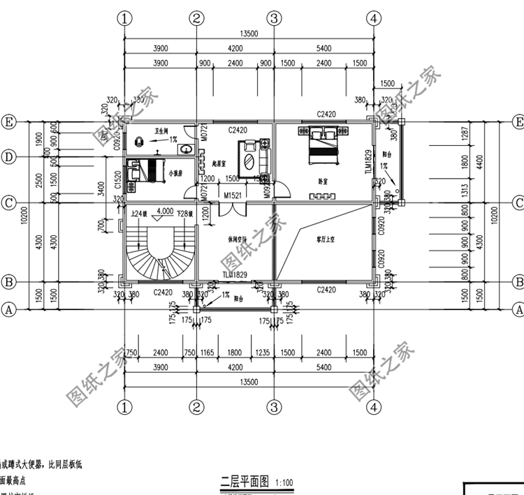 占地120平米四層別墅設計圖，戶型不大但功能齊全，收藏不吃虧