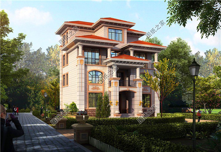 占地120平米四層別墅設計圖，戶型不大但功能齊全，收藏不吃虧