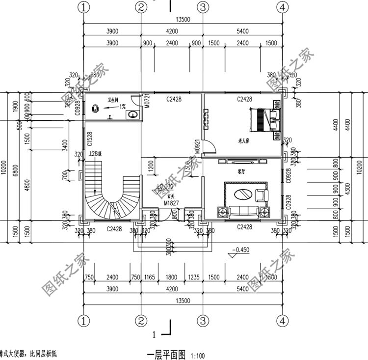 占地120平米四層別墅設計圖，戶型不大但功能齊全，收藏不吃虧