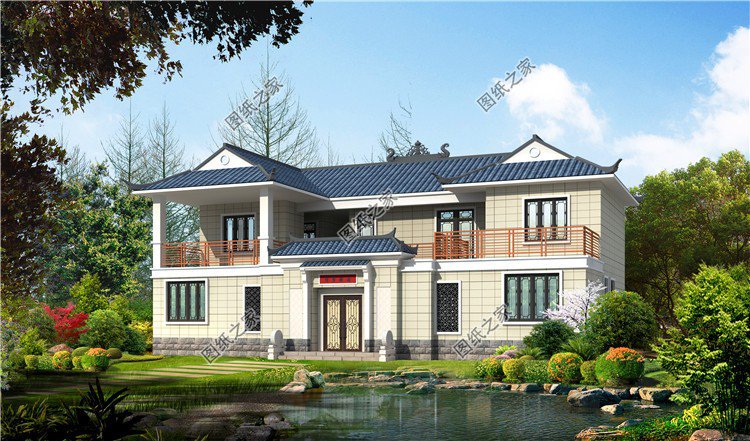 最新三套二層小洋樓設計圖，高檔的居住場所，建一棟絕對不后悔