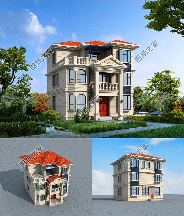 農(nóng)村三層小洋樓戶型圖，戶型布局超贊，最后一款最奢華