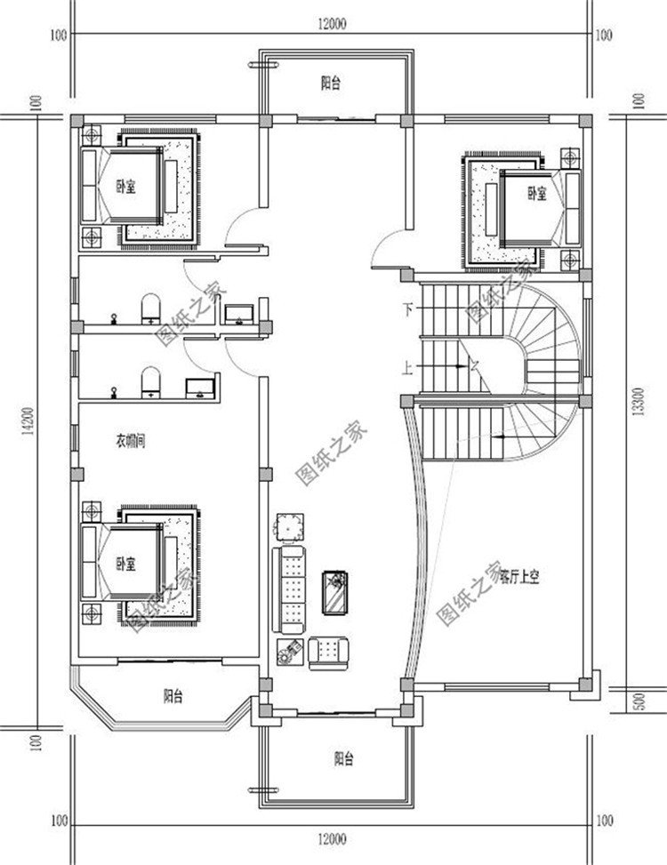 150平米大戶型四層別墅設(shè)計圖，這配置簡直太棒了，趕快來一棟吧