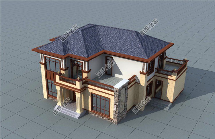 帶小配房二層樓房設計圖，農村最流行的戶型，相當接地氣