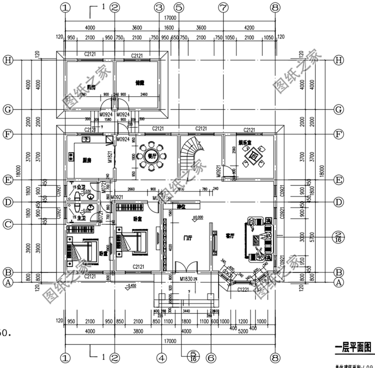 帶小配房二層樓房設計圖，農村最流行的戶型，相當接地氣