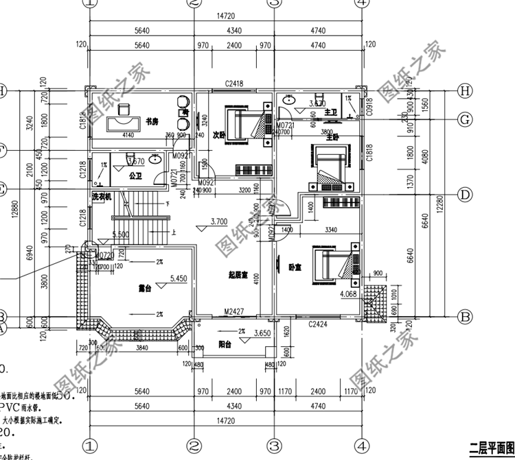 經典二層別墅設計圖，農村建房經典永流傳的戶型，看完不失望