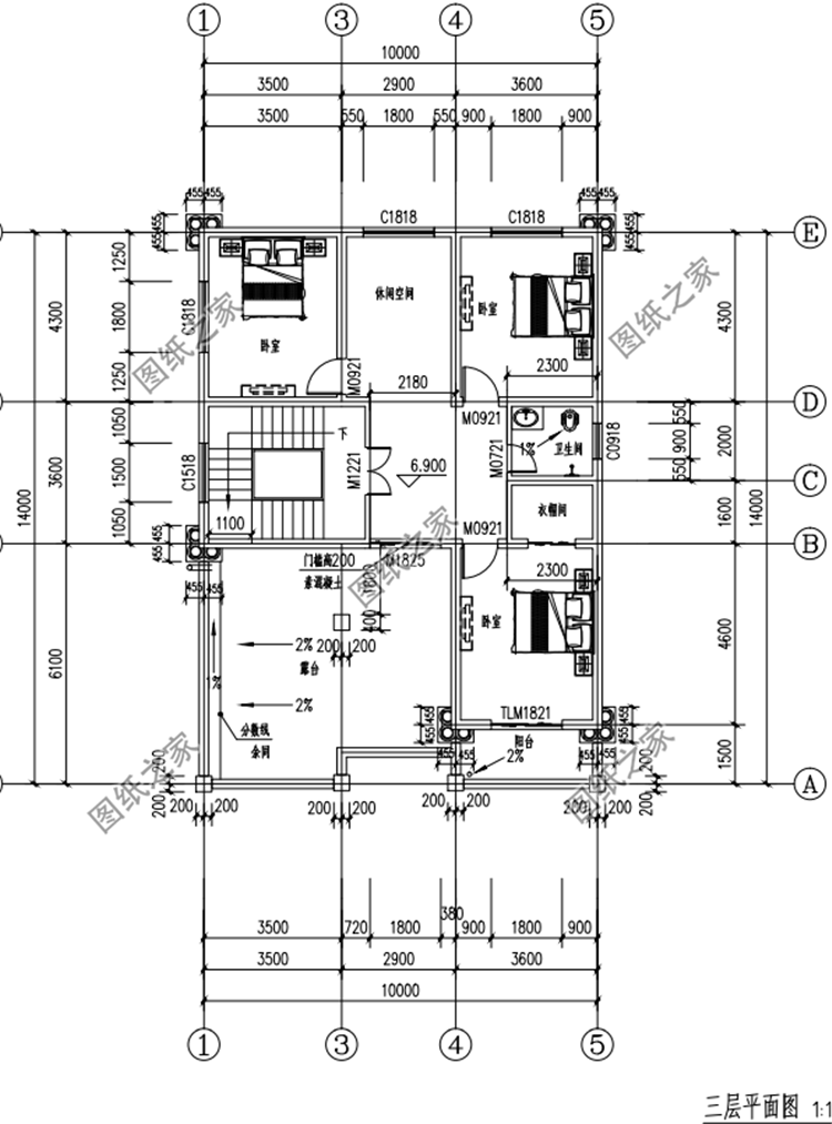 帶車庫三層別墅設(shè)計(jì)圖，有房有車才是硬道理，城里親戚看了羨慕