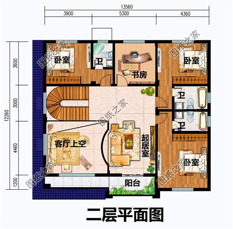 農(nóng)村蓋房三層樓房效果圖，今年建房就它了，收藏圖紙不吃虧