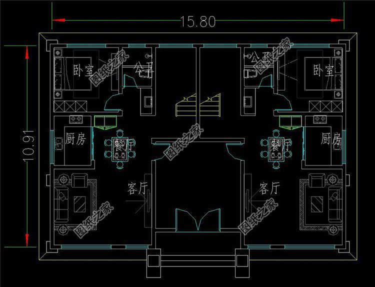 40萬農村雙拼別墅圖片，戶型這樣布局能提高空間利用率