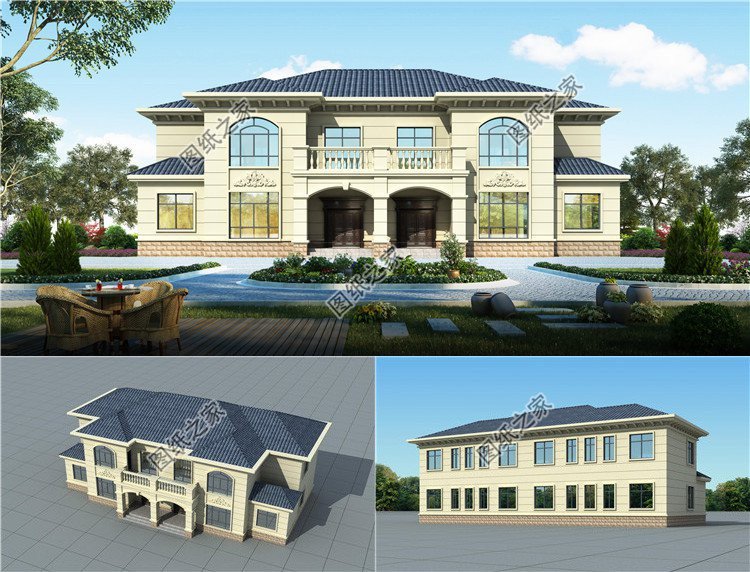 40萬農村雙拼別墅圖片，戶型這樣布局能提高空間利用率