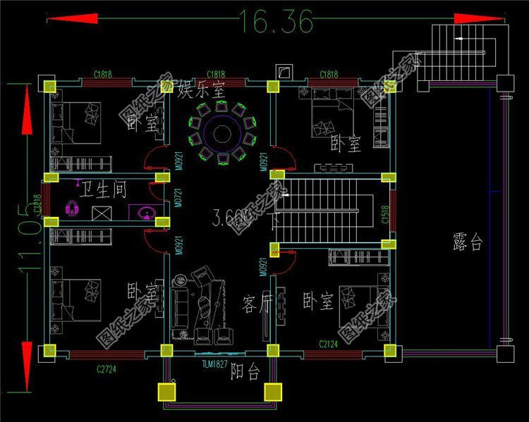 二層帶車庫別墅總設計圖，希望有一款是你喜歡的