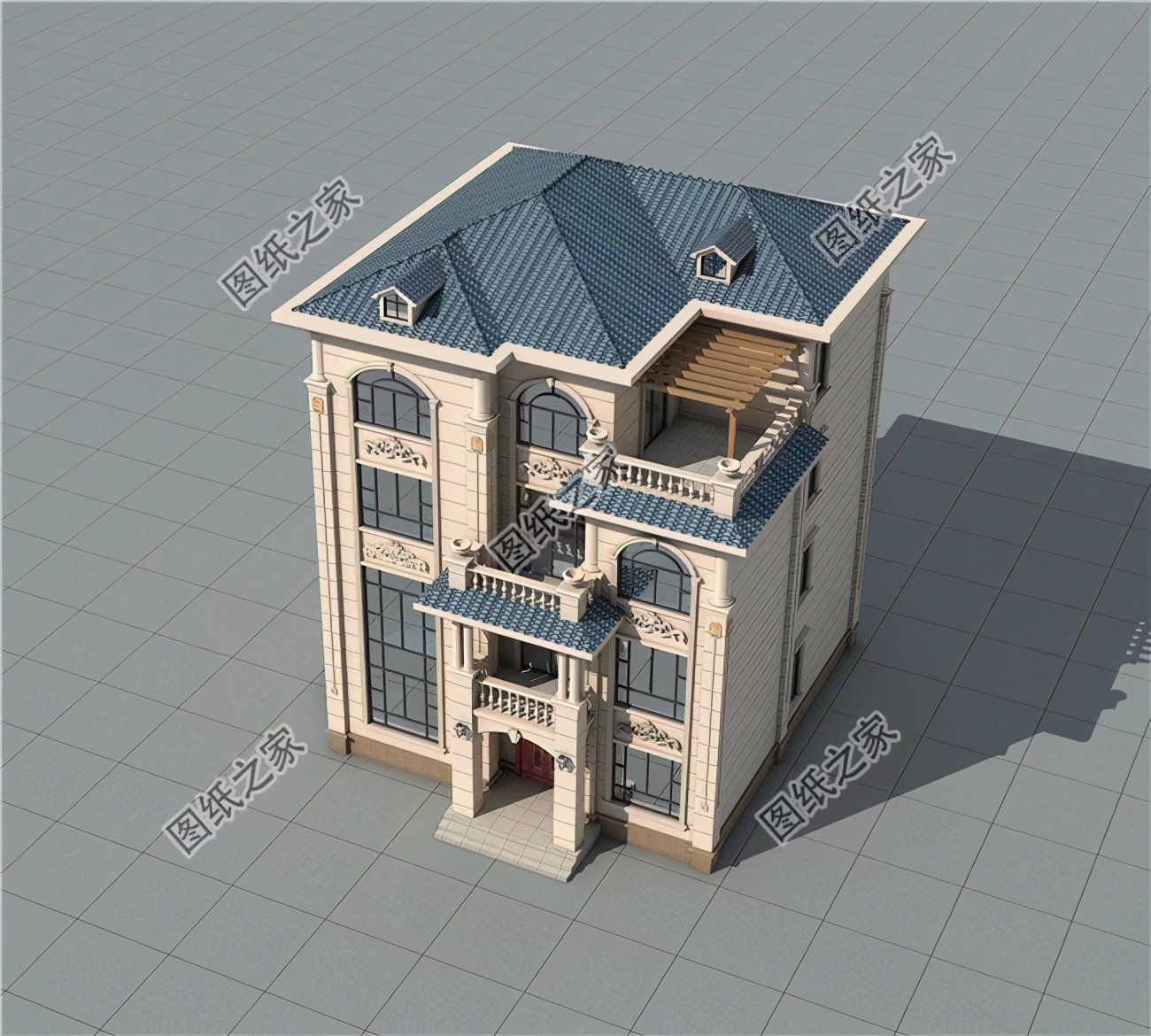 農村四層怎么設計好看？不只是精致大氣，更多的是愜意和浪漫