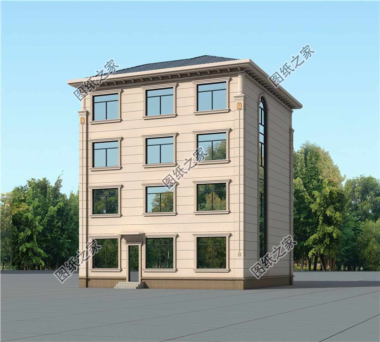 農村四層怎么設計好看？不只是精致大氣，更多的是愜意和浪漫