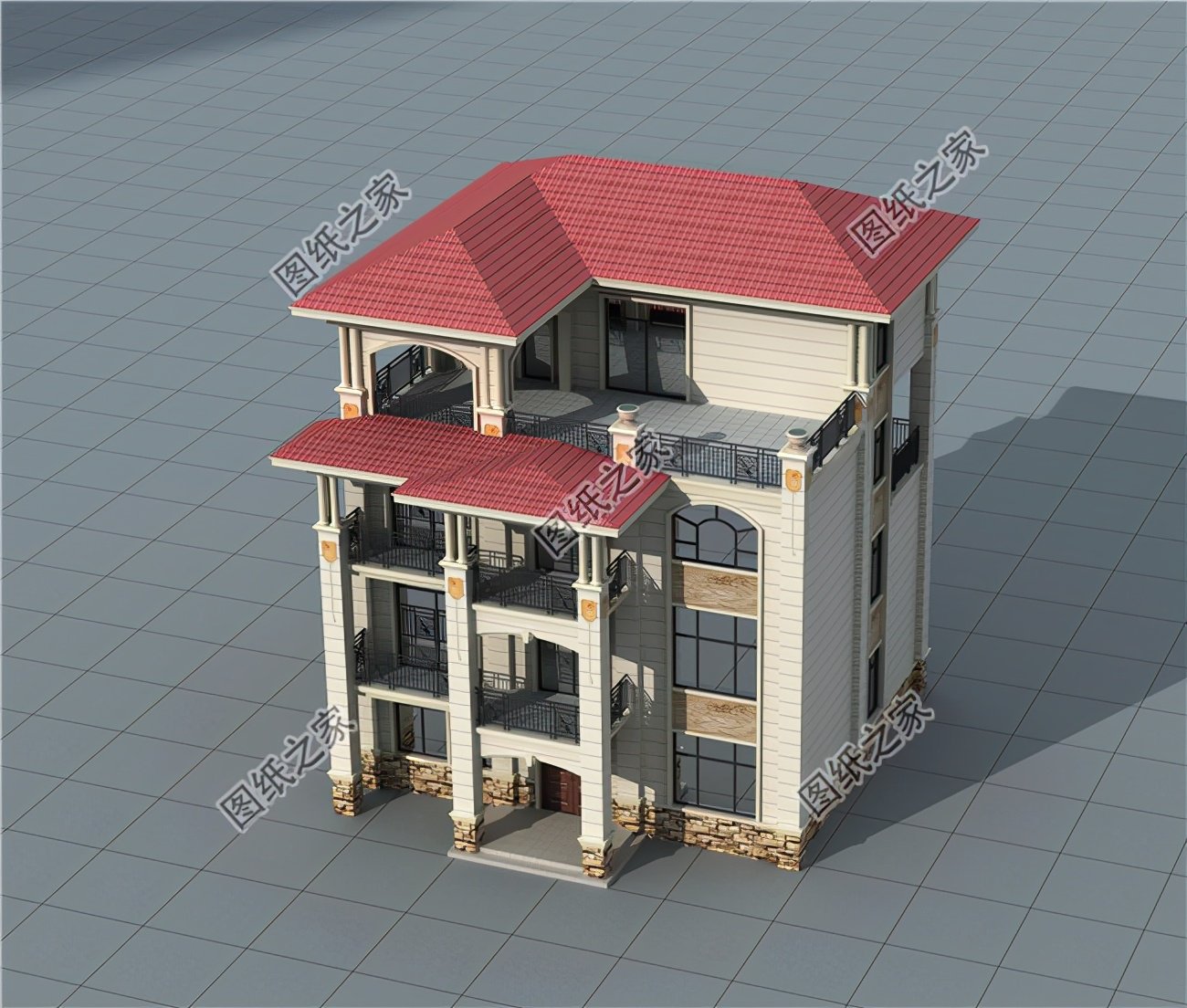 農村四層怎么設計好看？不只是精致大氣，更多的是愜意和浪漫