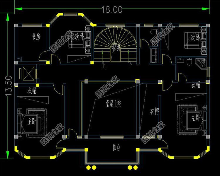 三層自建房平面設計圖，符合農村生活習慣，合理布局每一處