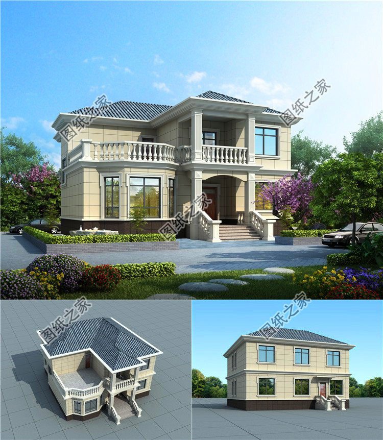 農村二層別墅設計圖，無論哪個角度都能吸引你的眼球，總有一套適合你